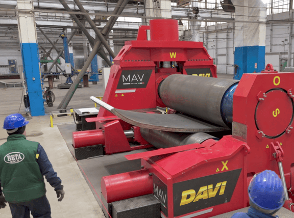 Beta S.A. chose Davi for their plate rolling machine