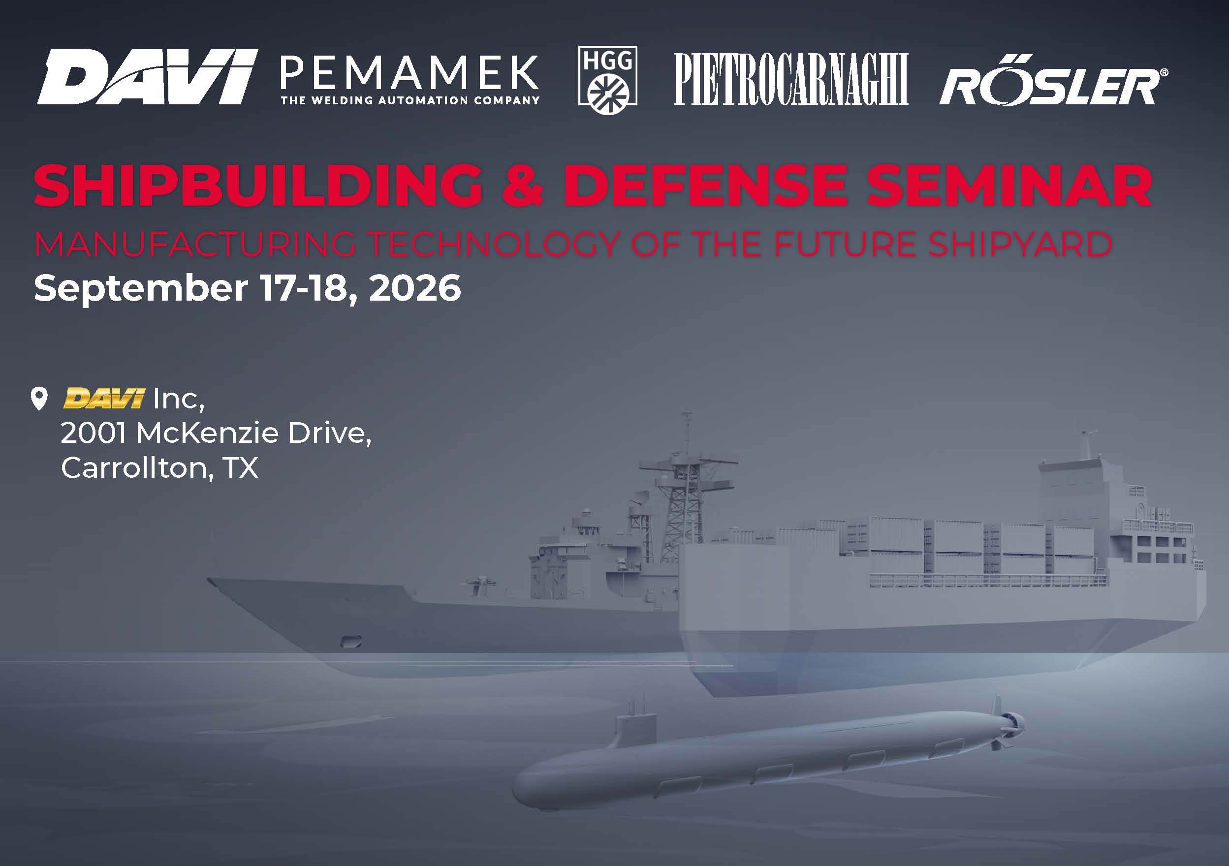 Davi organiza un seminario sobre construcción naval y defensa en la nueva sede de Davi, Inc. en Carrollton