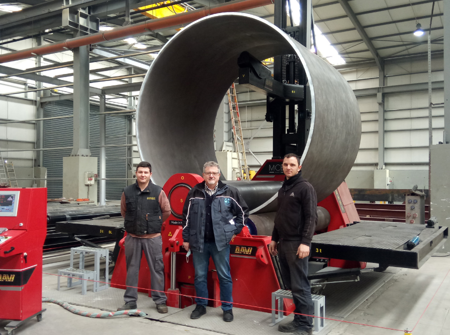 A PLATE ROLLING MACHINE FOR A GREEK OIL & GAS CUSTOMER