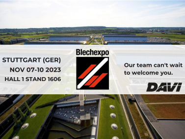 Visit us at Blechexpo in Stuttgart (Germany), from November 7th to 10th, 2023.
